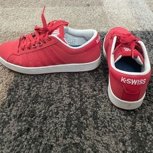 Woman’s K-Swiss red sneakers Sz 6
